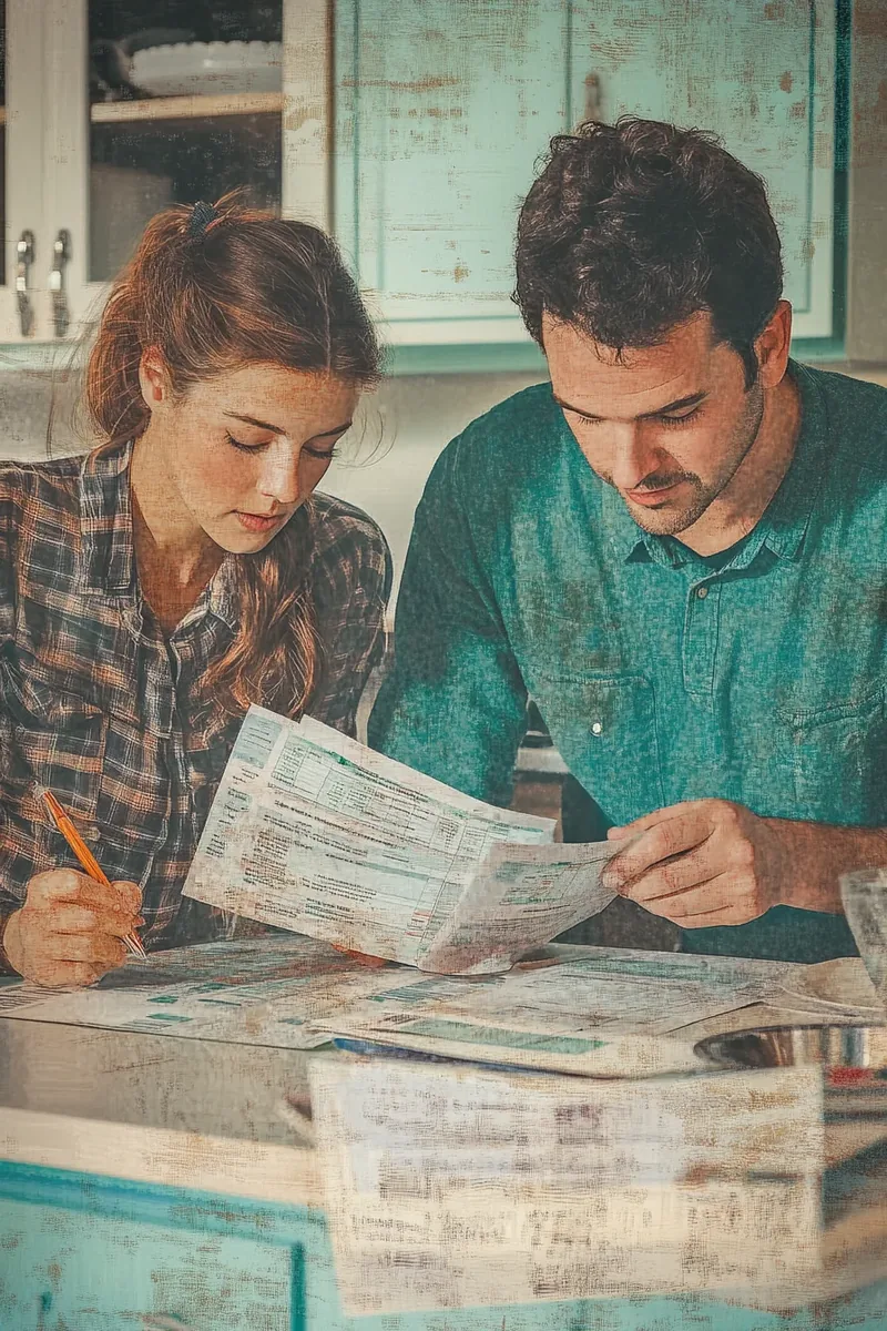 American parent and student reviewing tuition options together — security education loan discussion