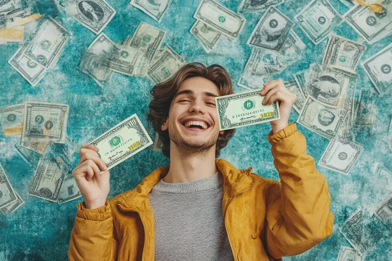 Happy American individual holding personal loan approval — security loans